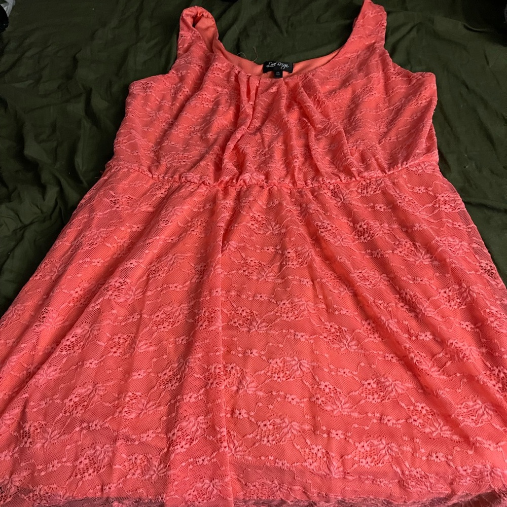 3X Pretty Tangerine summer dress